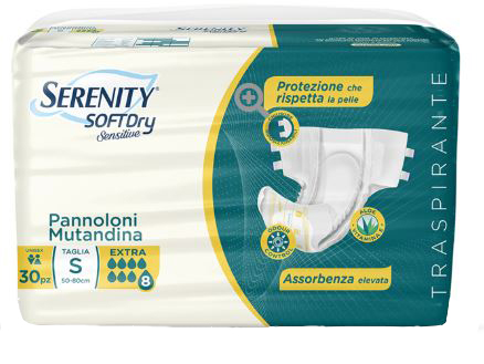 SERENITY PANNOLONE MUTANDINA SD SENSITIVE EXTRA TAGLIA L 30 PEZZI - farmavitality.it