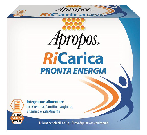 APROPOS RICARICA PRONTA ENERGIA 12 BUSTINE 6 G - farmavitality.it