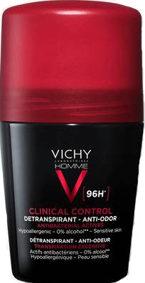 VICHY HOMME DEODORANTE CLINICAL CONTROL 96H ROLL 50 ML - farmavitality.it