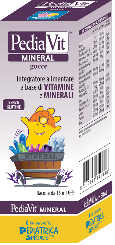 PEDIAVIT MINERAL GOCCE 15 ML - farmavitality.it