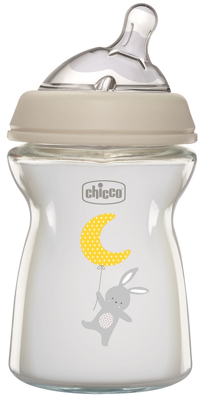 CHICCO BIBERON NAT FEEL VETRO 0M+ 250 ML - farmavitality.it