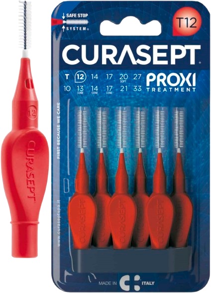 CURASEPT PROXI T12 ROSSO/RED 6 PEZZI - farmavitality.it
