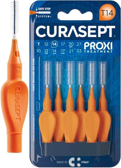 CURASEPT PROXI T14 ARANCIO/ORANGE 6 PEZZI - farmavitality.it