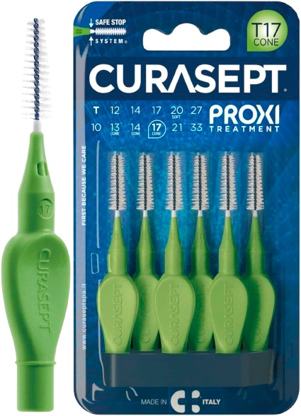 CURASEPT PROXI T17 CONE VERDE/GREEN 6 PEZZI - farmavitality.it