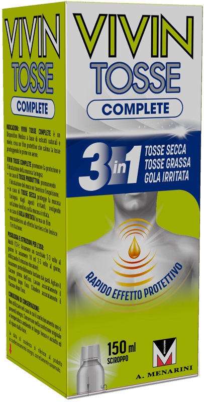 VIVIN TOSSE COMPLETE SCIROPPO PER TOSSE 150 ML - farmavitality.it