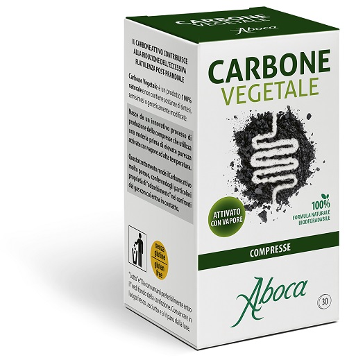 CARBONE VEGETALE 30 COMPRESSE - farmavitality.it
