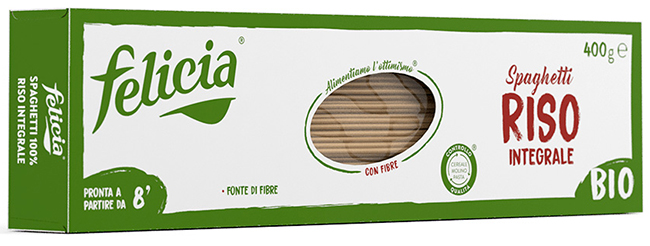 FELICIA BIO RISO INTEGRALE SPAGHETTI 340 G - farmavitality.it