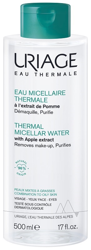 URIAGE EAU MICELLAIRE THERMALE PELLI MISTE GRASSE FLACONE 500 ML - farmavitality.it