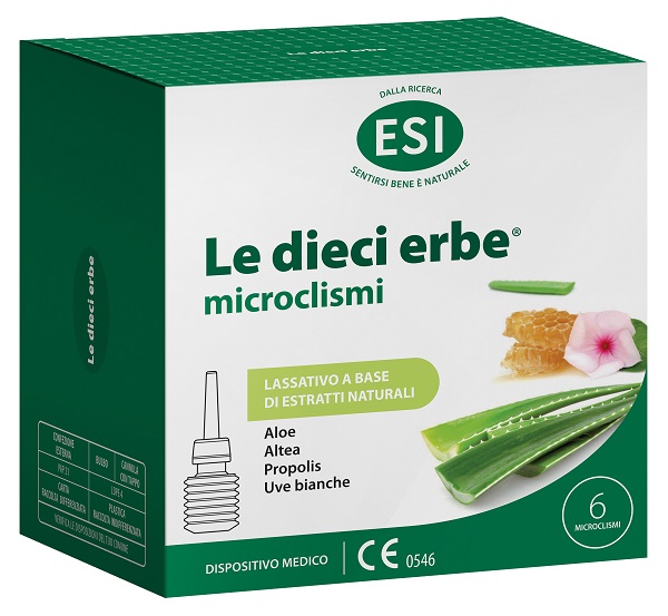ESI LE DIECI ERBE MICROCLISMI 6 PEZZI - farmavitality.it