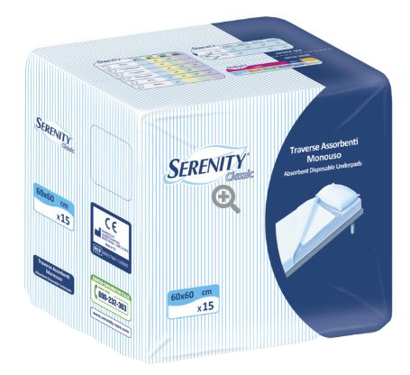 TRAVERSA SERENITY CLASSIC TRAVERSA SUPER 60X60 CM 30 PEZZI - farmavitality.it