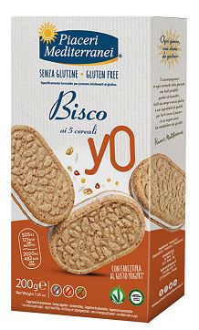 PIACERI MEDITERRANEI BISCO YO 5 CEREALI 200 G - farmavitality.it