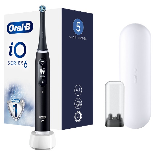 ORAL-B IO 6 BLACK SPAZZOLINO ELETTRICO + 2 REFILL - farmavitality.it