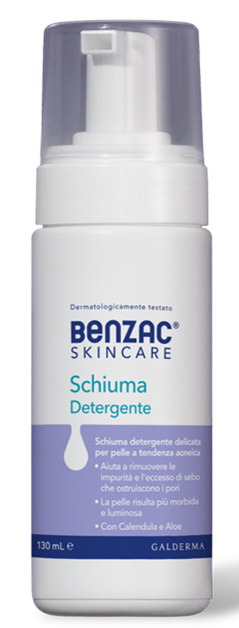 Benzac Skincare Schiuma detergente per pelle a tendenza acneica 130 ml - farmavitality.it