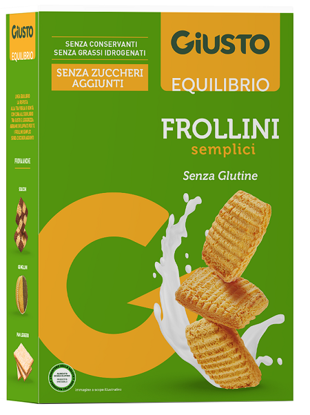 GIUSTO SENZA GLUTINE FROLLINI SEMPLICI 250 G - farmavitality.it