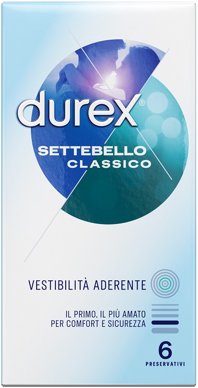 PROFILATTICO DUREX SETTEBELLO CLASSICO 6 PEZZI - farmavitality.it