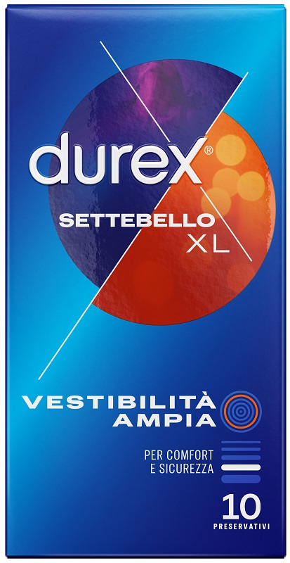 PROFILATTICO DUREX SETTEBELLO EXTRALARGE 10 PEZZI - farmavitality.it