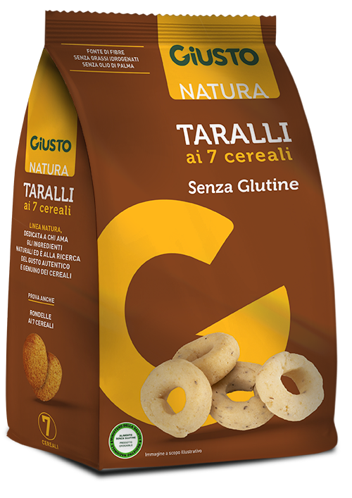 GIUSTO SENZA GLUTINE TARALLI 7 CEREALI 175 G - farmavitality.it