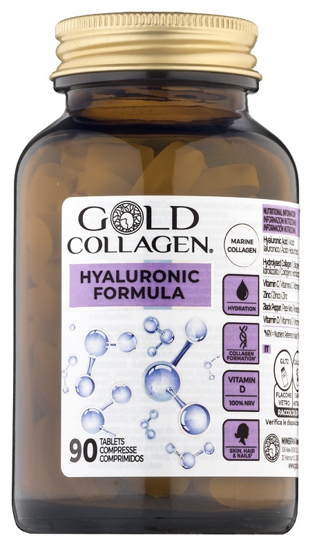 GOLD COLLAGEN HYALURONIC 90 COMPRESSE - farmavitality.it