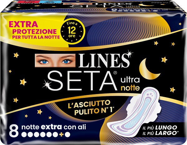 LINES SETA ULTRA ASSORBENTI EXTRA DWCT 8 PEZZI - farmavitality.it