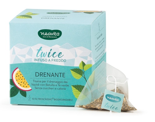 NEAVITA TWICE INFUSO DRENANTE FILTROSCRIGNO 15 FILTRI - farmavitality.it