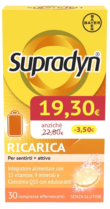 SUPRADYN RICARICA 30 COMPRESSE EFFERVESCENTI PROMO - farmavitality.it