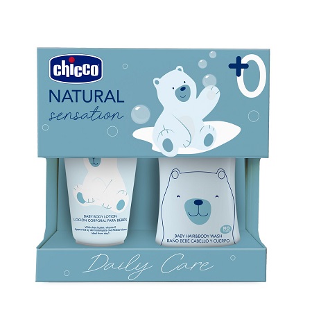 CHICCO NATURAL SENSATION SET BAGNOSHAMPOO+CREMA CORPO - farmavitality.it