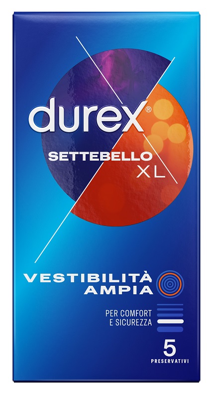 PROFILATTICO DUREX SETTEBELLO XL 5 PEZZI - farmavitality.it