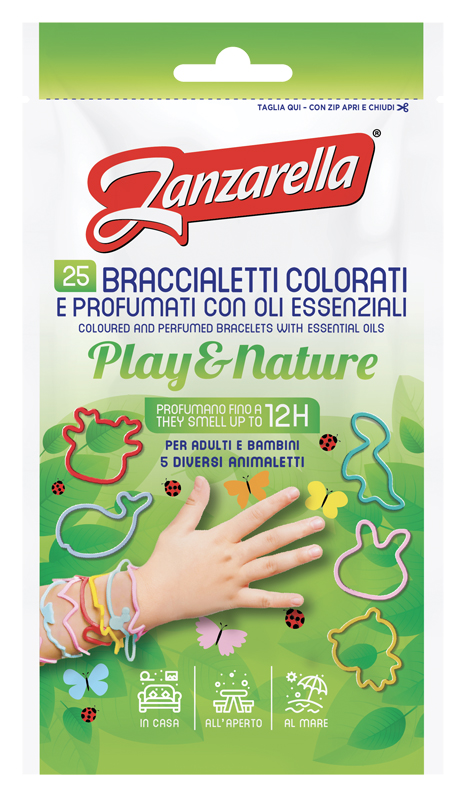 ZANZARELLA BRACCIALETTI PALY&NATURE 25 PEZZI - farmavitality.it