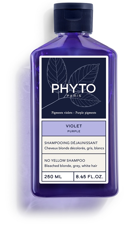 PHYTO PARIS VIOLET SHAMPOO ANTI GIALLO PER CAPELLI BIONDI DECOLORATI GRIGI BIANCHI 250 ML - farmavitality.it