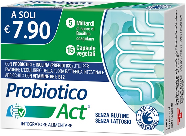 PROBIOTICO ACT 15 CAPSULE VEGETALI - farmavitality.it