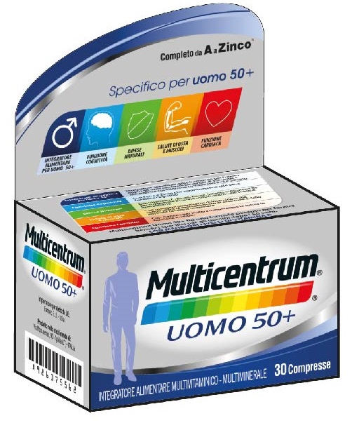 MULTICENTRUM UOMO 50+ 30 COMPRESSE - farmavitality.it