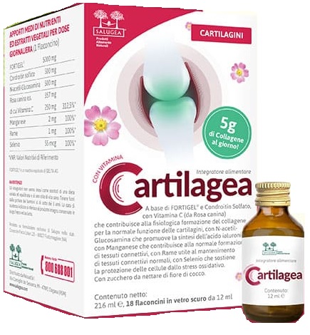 CARTILAGEA SALUGEA 18 FLACONCINI DA 12 ML - farmavitality.it