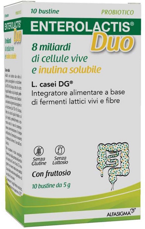 ENTEROLACTIS DUO INULINA 10 BUSTINE 5 G - farmavitality.it