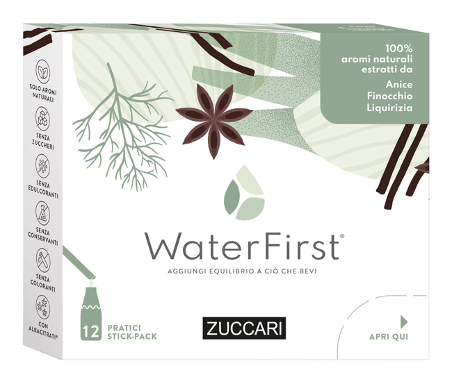 WATER FIRST ANICE-FINOCCHIA-LIQUIRIZIA 12 STICK PACK - farmavitality.it
