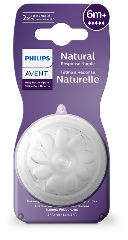 AVENT TETTARELLA NATURAL RESPONSE FLUSSO 5 6 MESI+ 2 PEZZI - farmavitality.it