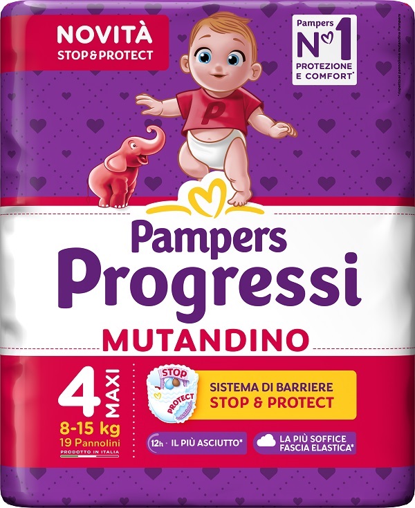 PAMPERS PROGRESSI MUTANDINA MAXI 19 PEZZI - farmavitality.it
