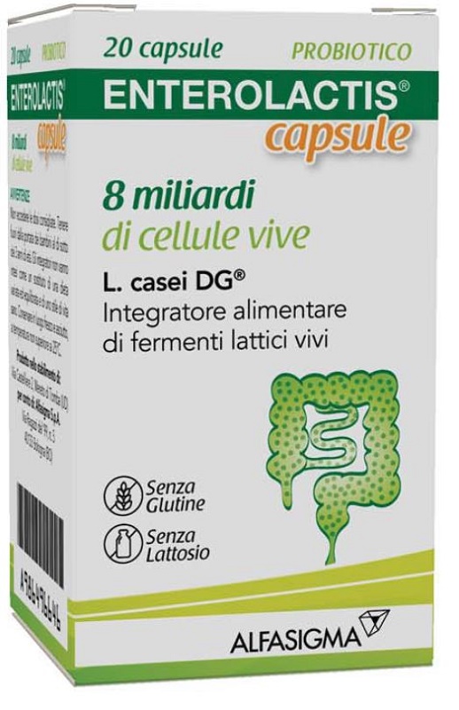 ENTEROLACTIS 20 CAPSULE 8 MILIARDI DI CELLULE VIVE - farmavitality.it