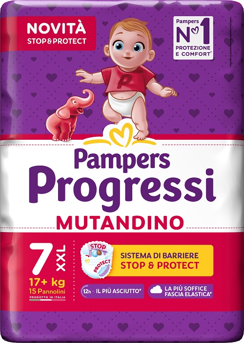 PAMPERS PROGRESSI MUTANDINO XXL 15 PEZZI - farmavitality.it