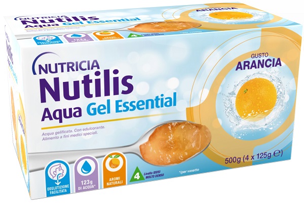 NUTILIS AQUA GEL ARANCIA 4 PEZZI DA 125 G - farmavitality.it