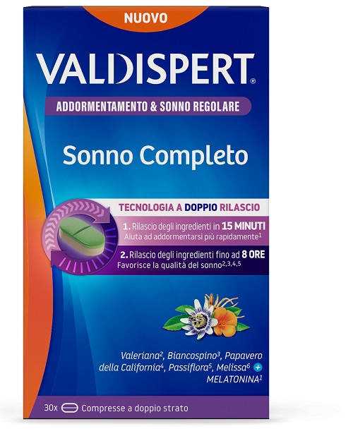 VALDISPERT SONNO COMPLETO 30 COMPRESSE A DOPPIO STRATO - farmavitality.it