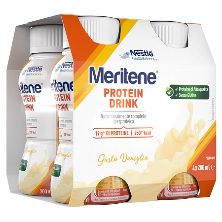 MERITENE DRINK VANIGLIA 4 PEZZI DA 200 ML - farmavitality.it