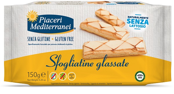 PIACERI MEDITERRANEI SFOGLIATINE GLASSATE 150 G - farmavitality.it