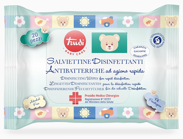 TRUDI BABY CARE SALVIETTINE DISINFETTANTI PMC 20 PEZZI - farmavitality.it