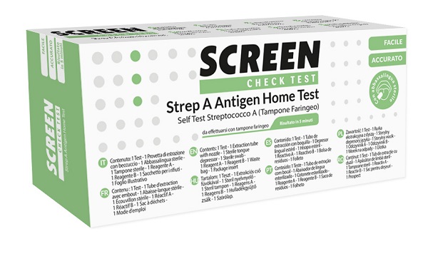 STREP A ANTIGEN HOME TEST DETERMINAZIONE QUALITATIVA ANTIGENI STREPTOCOCCO A DA TAMPONE FARINGEO 1 PEZZO - farmavitality.it