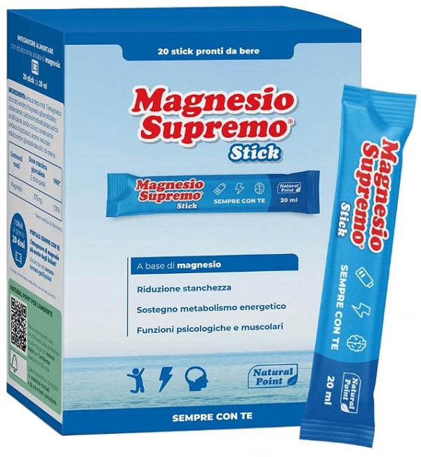 MAGNESIO SUPREMO 20 STICK DA 20 ML - farmavitality.it