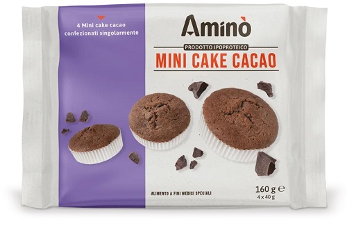 AMINO' MINI CAKE CACAO 4 PEZZI DA 40 G - farmavitality.it