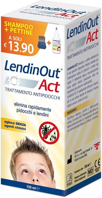 LENDINOUT ACT ANTIPIDOCCHI 150 ML - farmavitality.it
