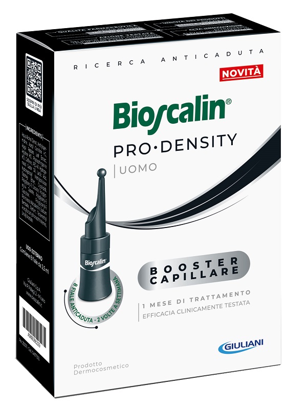 BIOSCALIN PRO DENSITY UOMO BOOSTER CAPILLARE 8 FIALE X 2,5ML - farmavitality.it