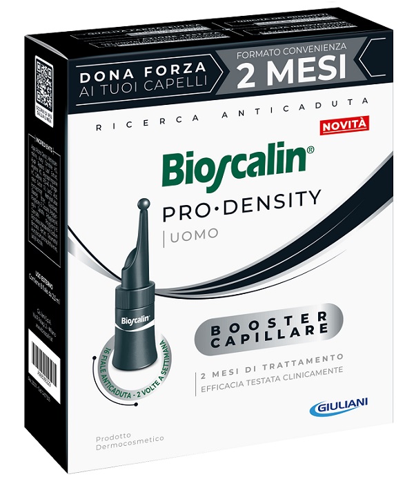 BIOSCALIN PRO DENSITY UOMO BOOSTER CAPILLARE 16 FIALE X 2,5ML - farmavitality.it