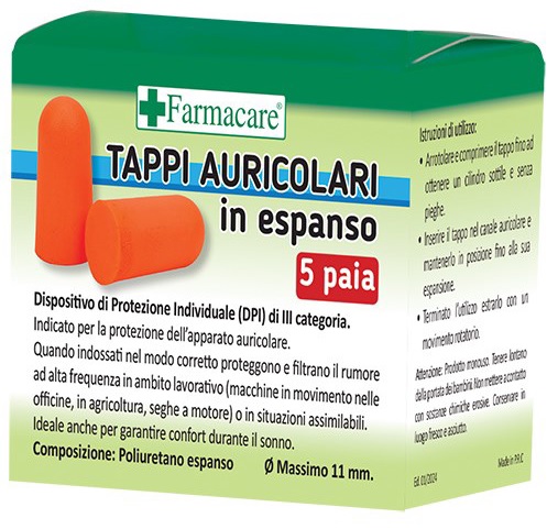 TAPPI AURICOLARI ESPANSO 5 PAIA - farmavitality.it